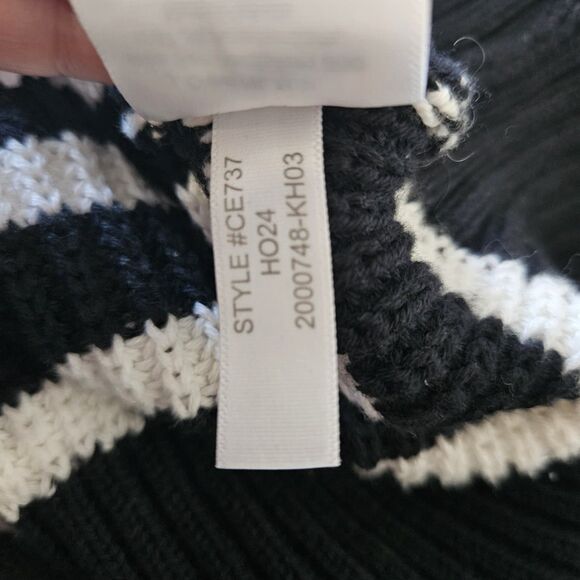 J.Crew Striped Sailor Sweater Gold Buttons Cotton Knit Size S - Picture 5 of 6